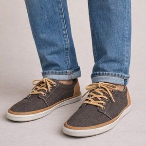 Vans 106 Vulcanized CA Shoes Tweed Brown Leather Laces Size M 9 / W 10.5